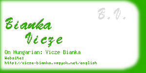 bianka vicze business card